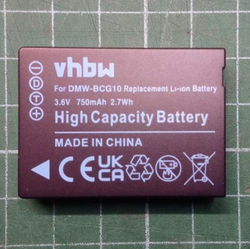 DMW BCG10 Battery for Panasonic DMC-TZ6 TZ7 TZ8 TZ9 TZ10 TZ20 TZ30 TZ35 TZ65