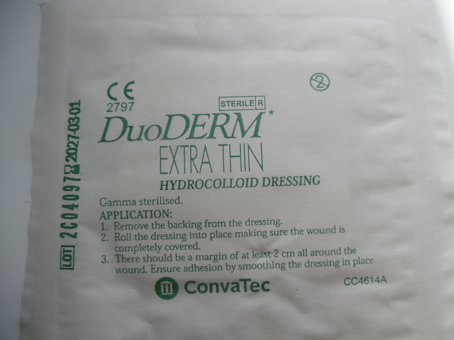 DuoDerm Extra Thin Hydrocolloid Dressing 8cm x 8cm