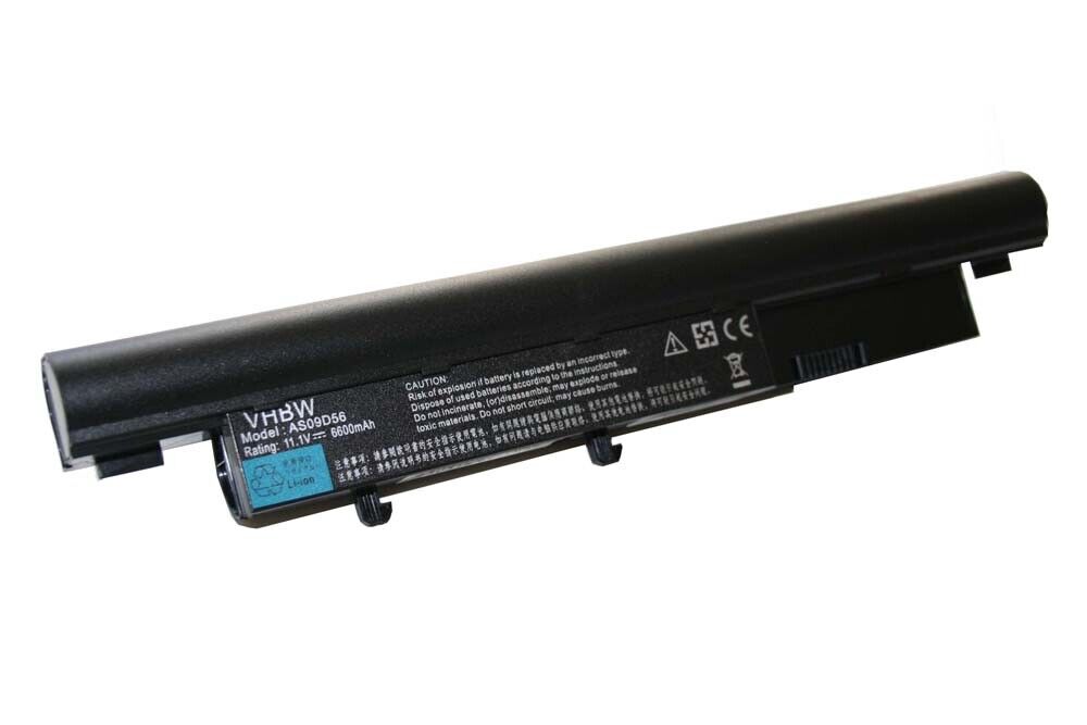 New vhbw Li-Ion Battery 4400 mAh (11.1 V) in Black Suitable for Acer Aspire 5810T Series, 5810T-354G32Mn such as AS09D31, AS09D34, AS09D36, AS09D56, A