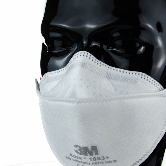 3M Aura 1863+ Healthcare Respirator Face Masks - FFP3 & Type IIR