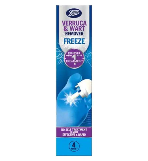 Boots Verruca & Wart Remover FREEZE Removes With Just 1 Treatment 42ml New