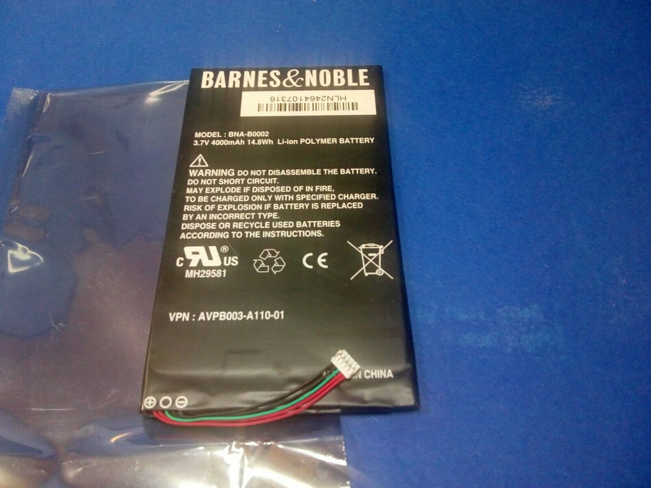 Original BNA-B0002 Battery for BARNES & NOBLE BNRV400, BNTV400, NOOK HD 7 tablet