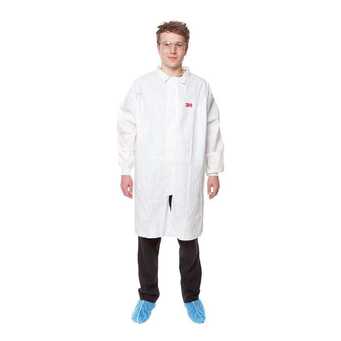 3M 4440 White Lab Coats - Zip Fastener - 2XL