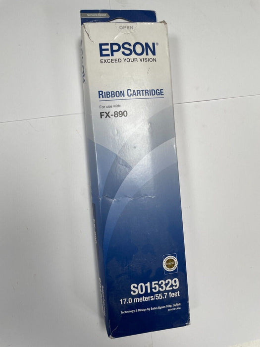 Original Epson S015329 Black Ink Ribbon Cartridge (C13S015329)