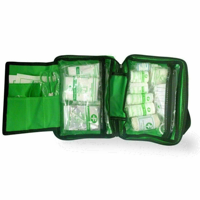 90 Pcs First Aid Kit Bag Medical Emergency Kit Home Travel Car Taxi Workplace UK