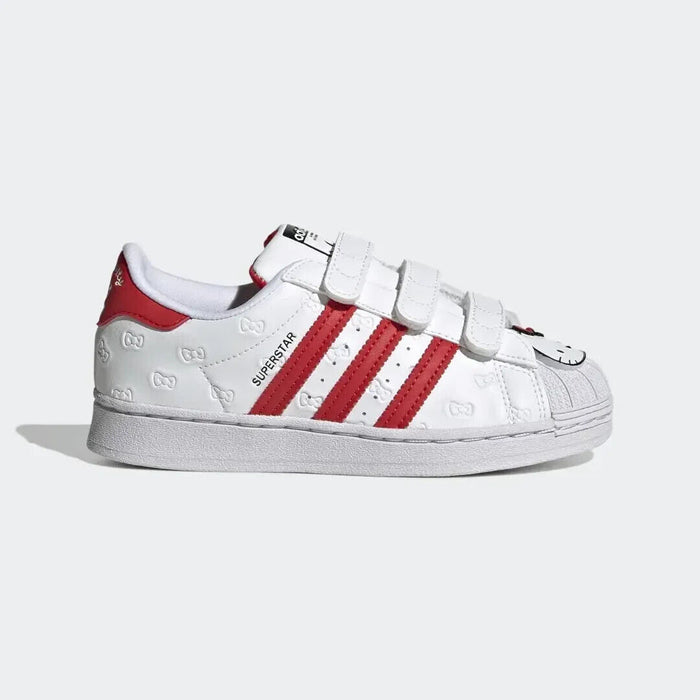 Adidas Superstar x Hello Kitty UK 4K White/Red with Hello Kitty Badge