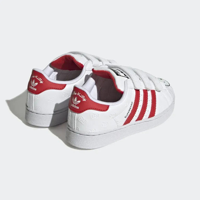 Adidas Superstar x Hello Kitty UK 4K White/Red with Hello Kitty Badge