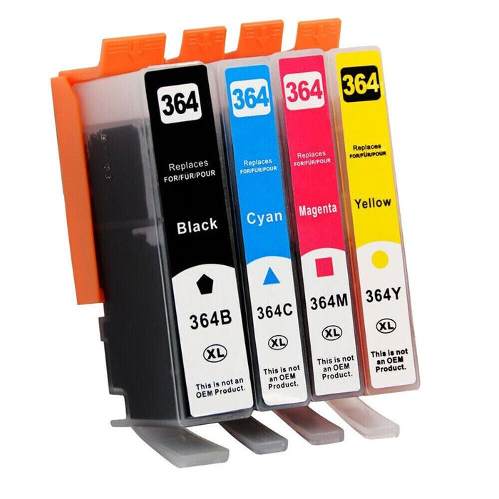 4 pack Ink Cartridges Compatible for HP 364 XL Deskjet 3520 Photosmart 5510 5520