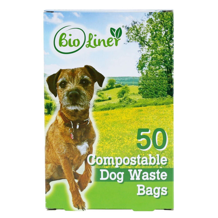 50 x BioLiner Dog Waste Bags – Compostable Dog Waste/Poo Bags