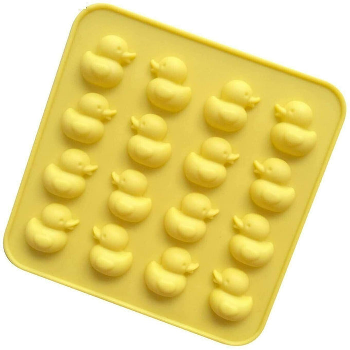 16 Cavity Silicone Duck Mould Tray Ice Soap Chocolate Mold Duckling Bird Animal