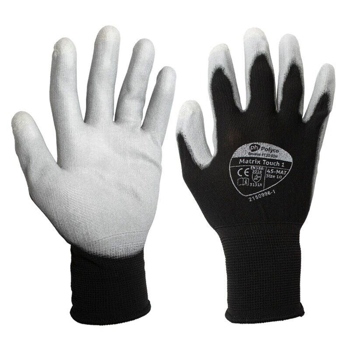 Polyco Matrix Touch 1 Touchscreen Work Gloves 450 mat Size 6 (xs)