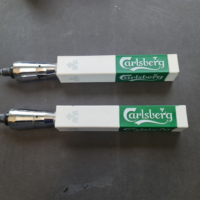 2 x Carlsberg Beer Pump Handle Taps