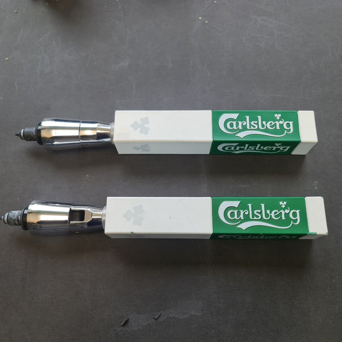 2 x Carlsberg Beer Pump Handle Taps