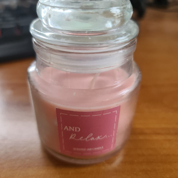 'And Relax' scented jar candle New burns for 17 hours!