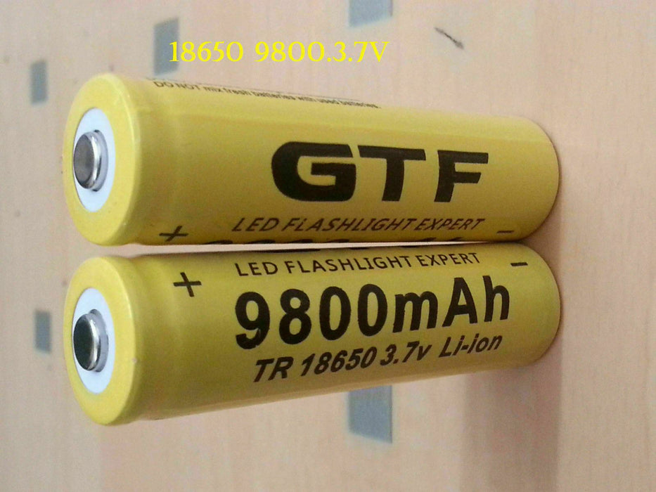 2 x 18650 9800 mAh 3.7V Rechargeable Li-ion High Quality BARGAIN GTF