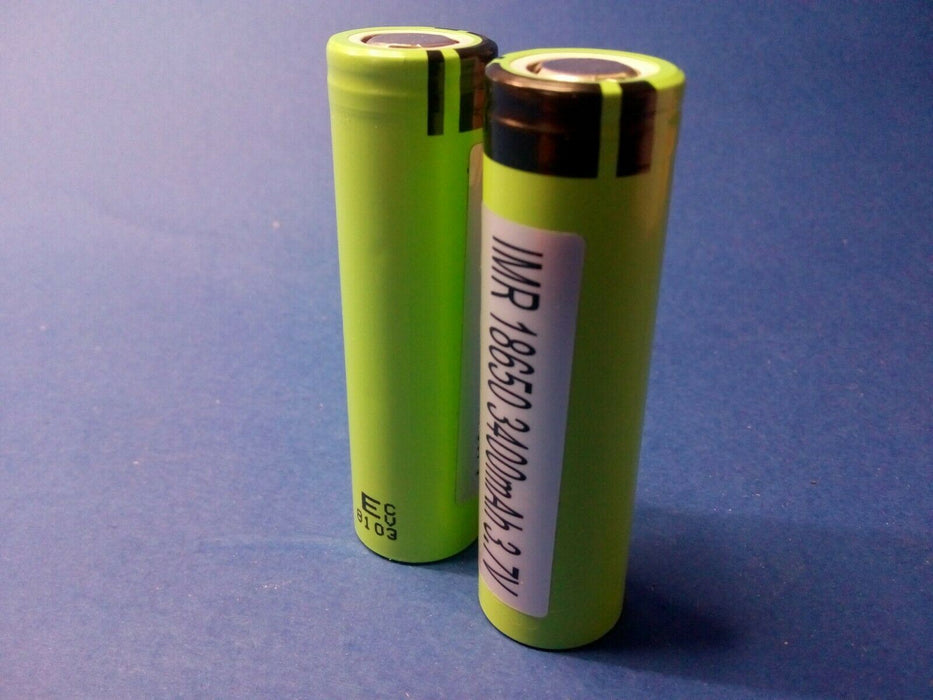 Genuine Panasonic Battery NCR18650B 3400mAh Li-ion 3.7V Rechargeable 2 OFF