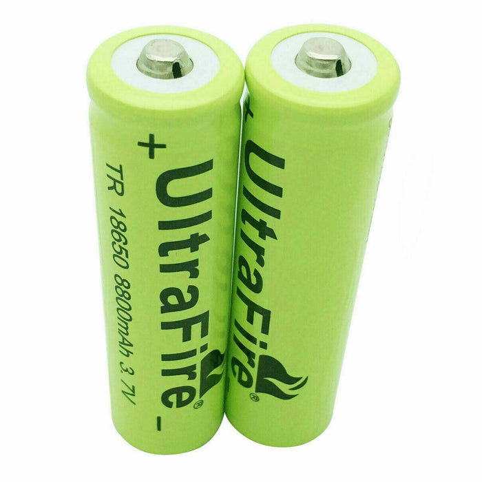 2 x 18650 Ultrafire Rechargeable 8800mAh batteries N.I Battery Provider
