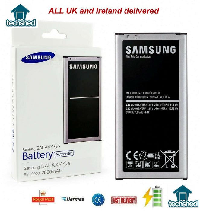 Original 100% Genuine Samsung Galaxy S5 SM-G900  EB-BG900BBE 2800mAh New Battery