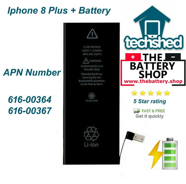 iPhone 8 Plus Battery 100% Health Full Capacity Genuine 616-00364 , 61600367
