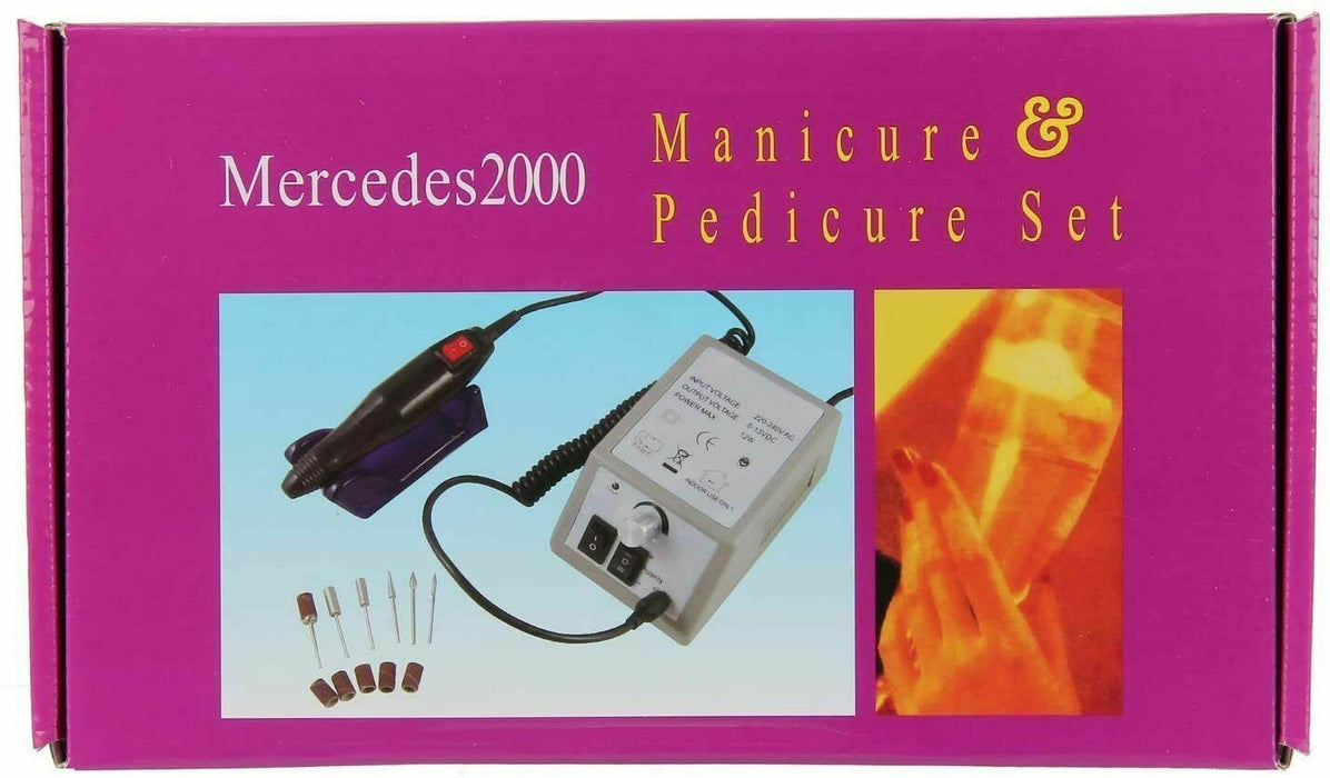 Manicure and Pedicure Set Beauty7 Sina Mercedes 2000 Nail Art Drill Arcrylic