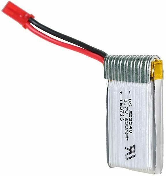 3.7 V High Capacity 650mAh Battery with JST Plug For MJX X400W HS110 HS200 X800