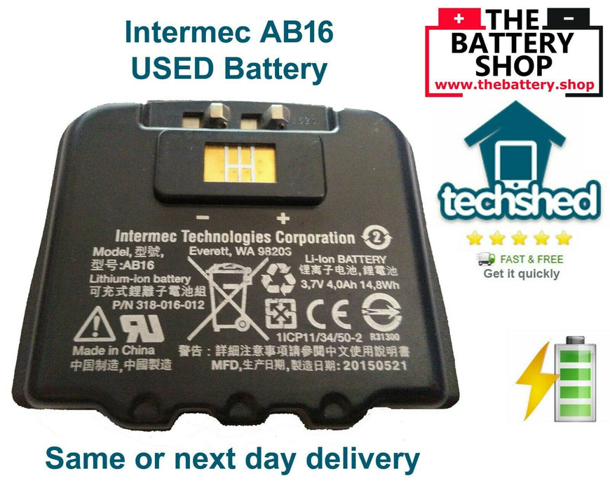 Genuine Intermec CN3 CN4 AB16 318-016-002 Battery Pack 3.7V UK and Eire dispatch