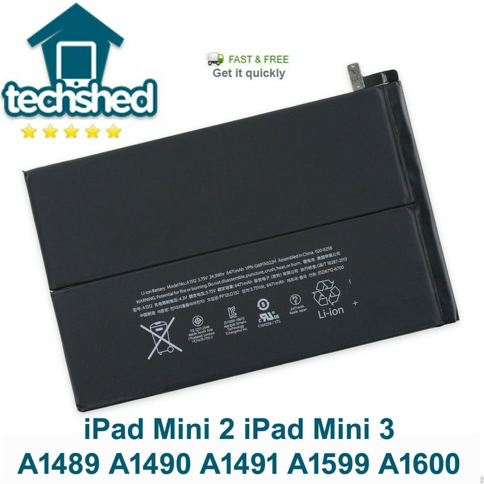 iPad Mini 2 Battery iPad Mini 3 battery, A1512 A1489 A1490 A1491 A1599 A1600