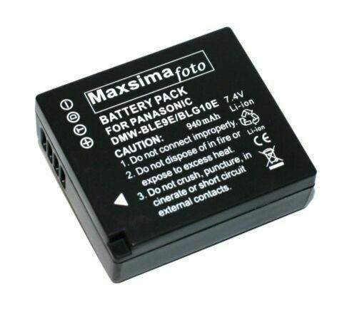 Replacement Panasonic Battery DMW-BLG10 / BLG10E For DMC-TZ80/DMC-TZ100