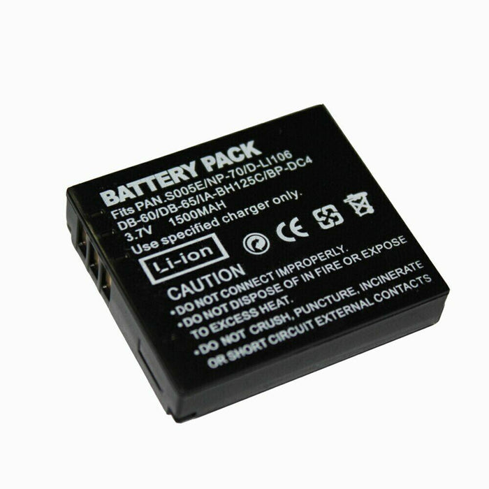 Replacement Panasonic Lumix CGA-S005E Li-Ion Rechargeable Battery for DMC camera