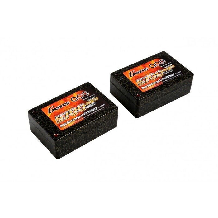 5700mah 7.4v lipo 50c saddle plug 4mm T