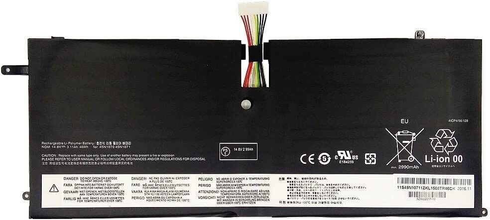 14.8V 46WH 45N1070 45N1071 Laptop Battery compatible with Lenovo ThinkPad X1 Car