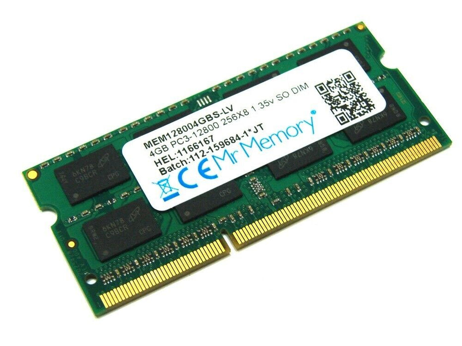 4GB 1600MHz, PC3-12800 DDR3 Memory MEM128004GBS-LV