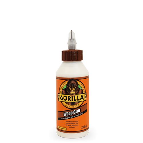 GORILLA WOOD GLUE 236ML HIGH QUALITY INDOOR AND OUTDOOR ADHESIVE HEAVY DUTY