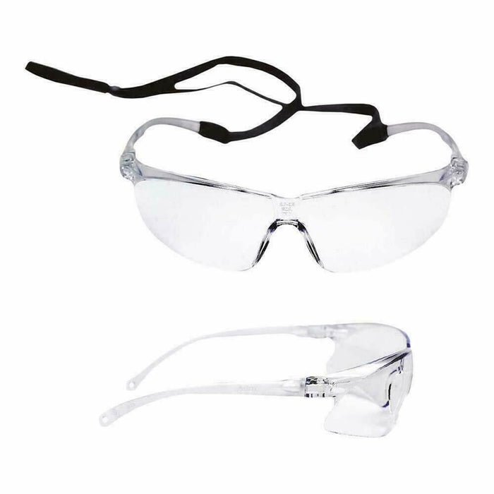 3M Safety Glasses Spectacles PELTOR Tora 71501-00001 Eye Protection Neck Cord