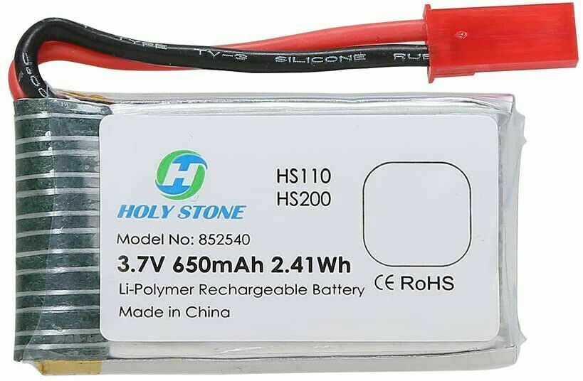 Holy Stone 3.7V 650mAh Rechargeable Li-Po RC Drone Batteries for HS110W,HS200W