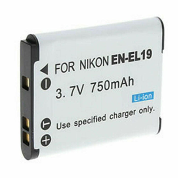 Battery Nikon S4100 / S3100 EN-EL19 Replacement Li-ion everActive Cam