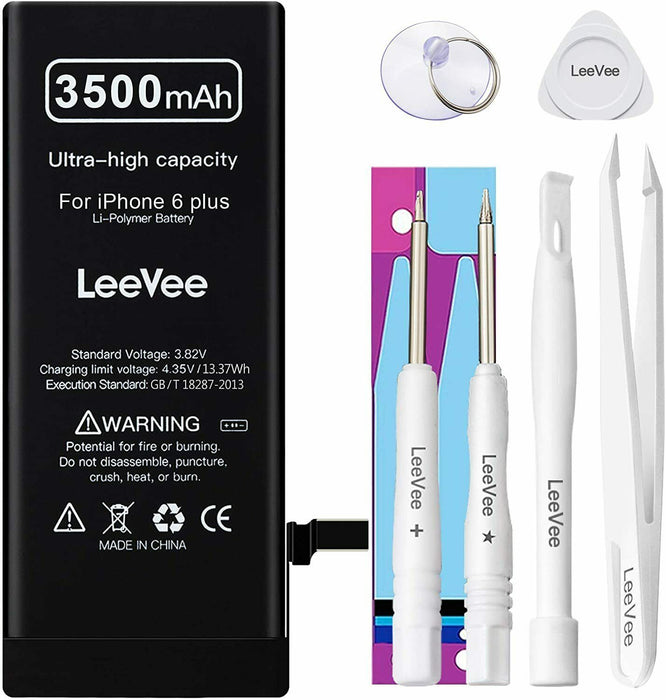 LeeVee Replacement Battery for iPhone 6 Plus, High Capacity Tools ++