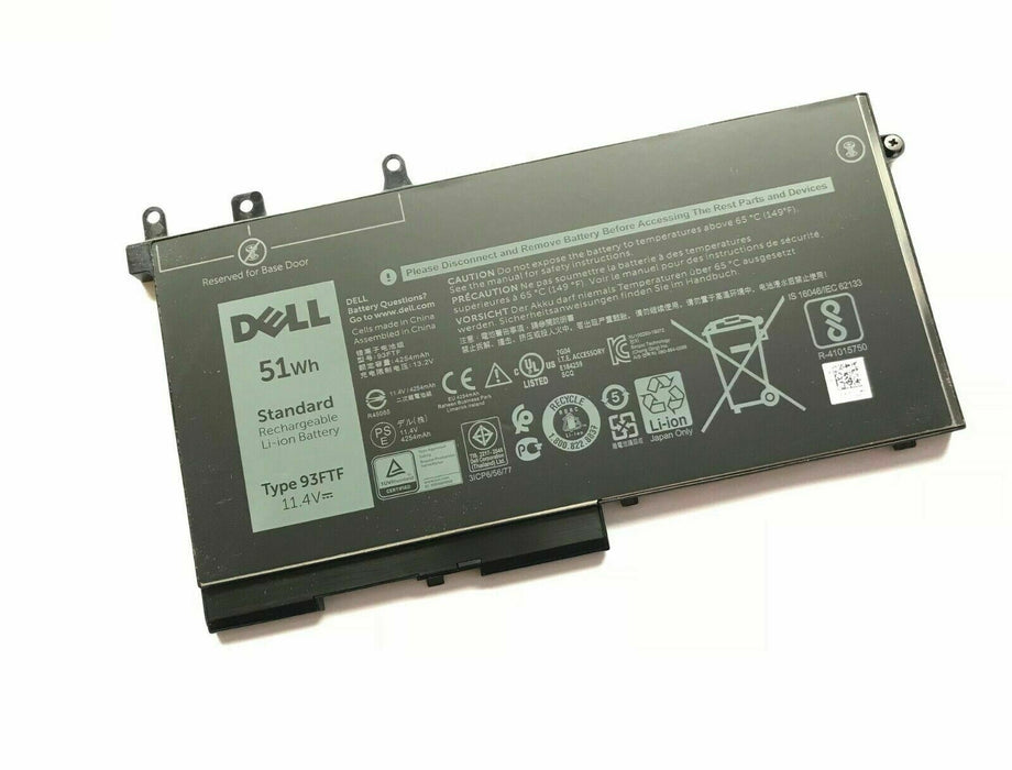 For Dell Latitude 5290 ,5490, 5590 68WHr 3 Cell Battery 93FTF D4CMT 451-BBZT