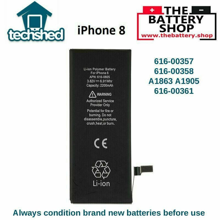 Replacement battery for iPhone 8 1821mAh Battery