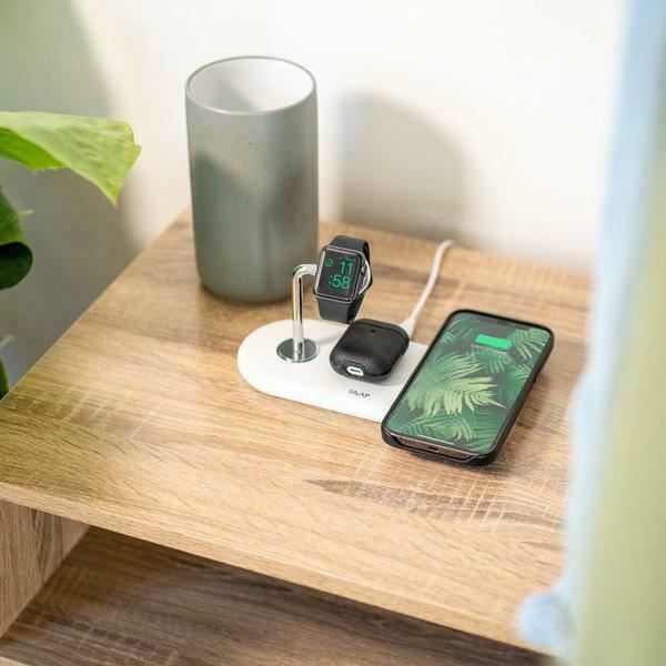 PowerBase 2 | For Apple – SnapWireless Samsung QI wireless charging station UK