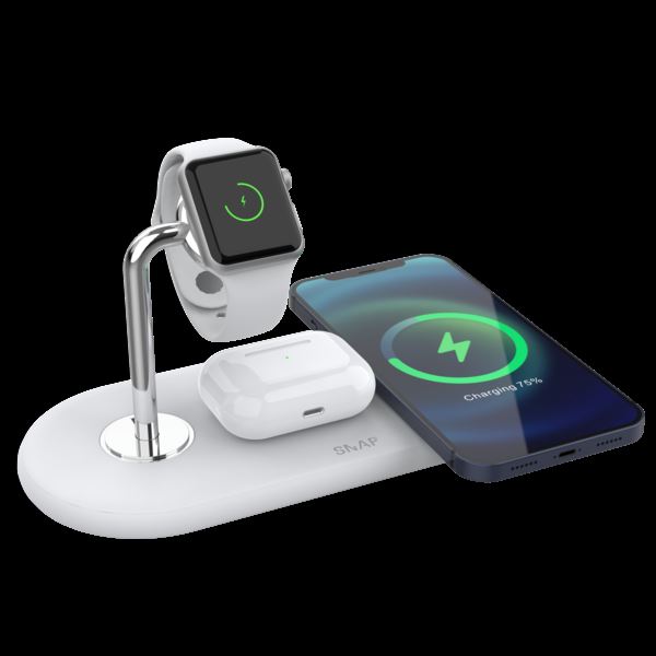 PowerBase 2 | For Apple – SnapWireless Samsung QI wireless charging station UK