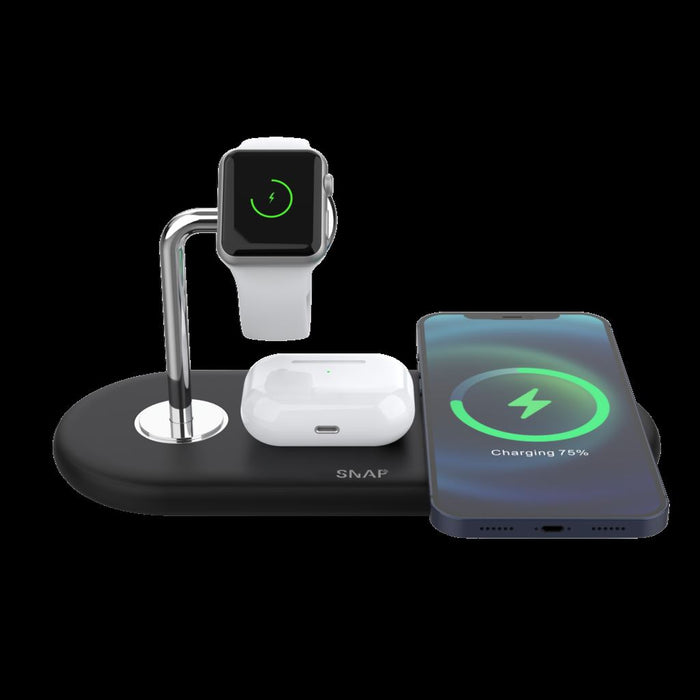 PowerBase 2 | For Apple – SnapWireless Samsung QI wireless charging station UK