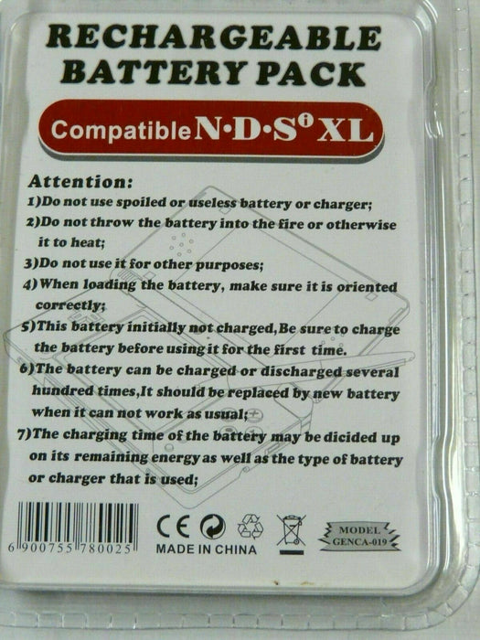 Rechargeable 2000mAh Battery for Nintendo DSi XL / LL System UK STOCK