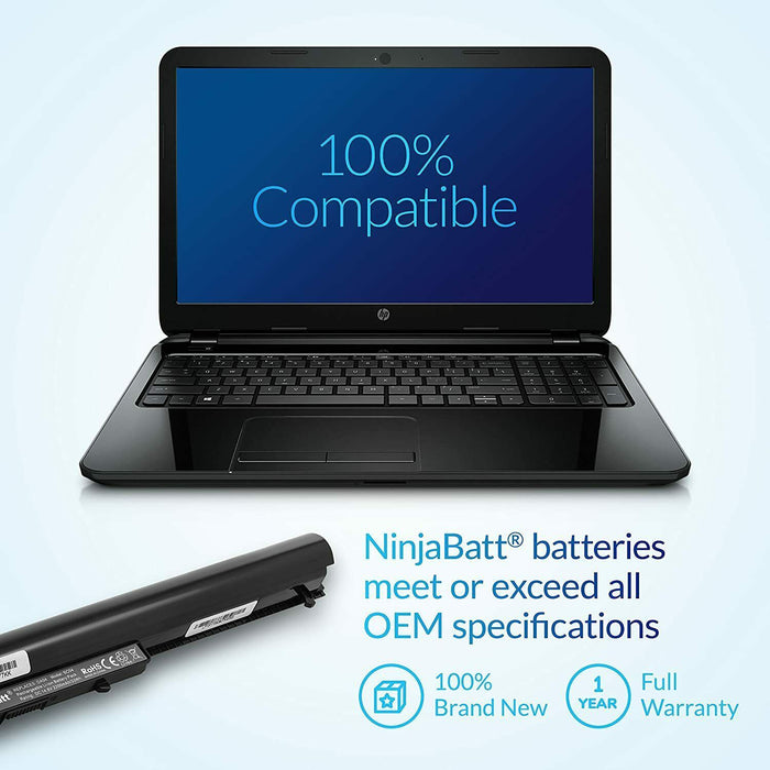 NinjaBatt Battery for HP OA04 740715-001 746641-001 HSTNN-LB5S 15-G092SA 250 G3