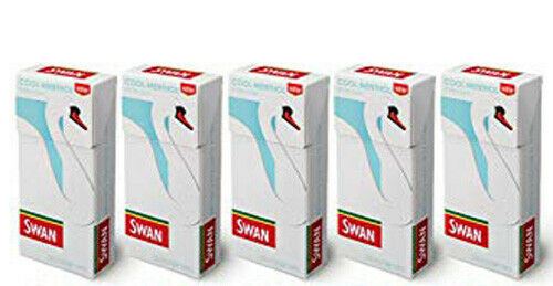 SWAN Extra Slim Filter Tips - Cool Menthol- 120 Filters/Pack - 5 Packs