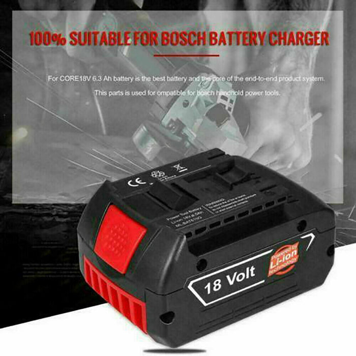 4.0 Ah for Bosch 18V Battery Li-ion BAT609 BAT618 BAT611 BAT620 BAT610G 24618-01