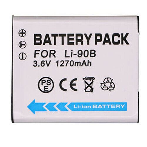LI-90B Replacement Battery for Olympus Camera SH-1, SH-2, SH-50