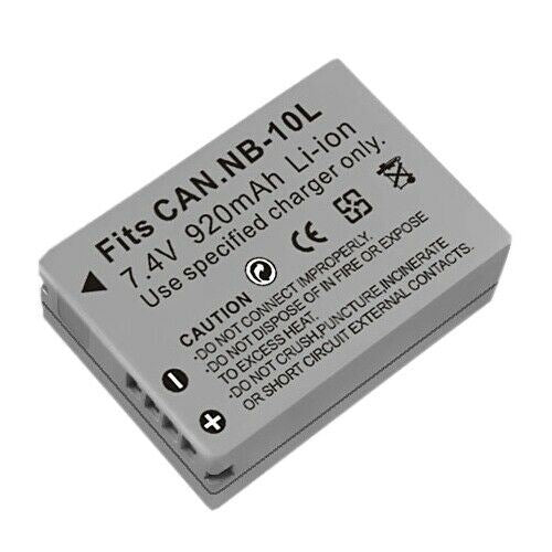 NB-10L NB10L for Canon Powershot Cameras Replacement Battery