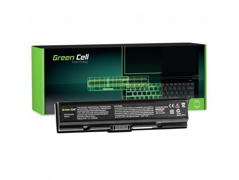 Green Cell TS01 Battery for Toshiba Satellite PA3534U-1BRS A200 A300 4400mAh