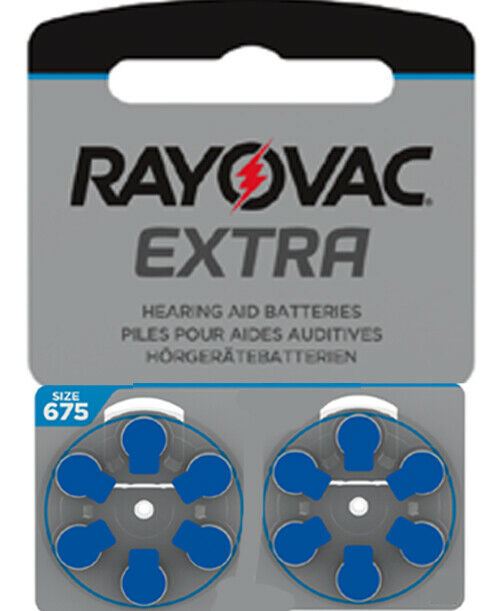 Rayovac Extra Size 675 Mf PR44 Hearing Aid Battery 1.45v 12 cells